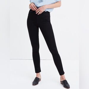 Madewell 9” High Rise Skinny Jeans Black